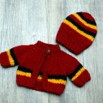Knitted Aboriginal Jacket & Beanie Set