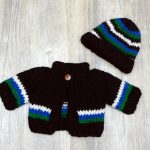 Knitted Torres Strait Island Jacket & Beanie Set