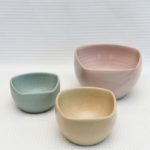 Quad Bush Tucker Nesting Bowls Set of 3 – Pink, Sand & Green