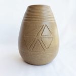 Medium Sand Vase with Diamond Ochre Symbol
