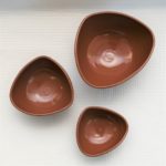 Triangular Bush Tucker Nesting Bowls Set of 3 – Brown