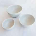 Oval Bush Tucker Nesting Bowls Set of 3 – White
