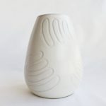 Small White Vase with Land Symbol