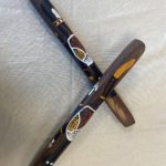 Aboriginal Hand Painted Clap Stick Set (2 Sticks)